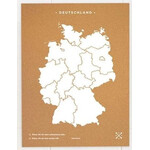 Miss Wood Landkarte Woody Map Countries Deutschland Cork XL white