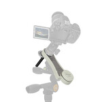 Die MiniTrack-Montierung: Hier ein Beispiel mit Stativ,  Kugelkopf und einer Spiegelreflex-Kamera