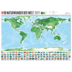 Marmota Maps Weltkarte 99 Naturwunder (140x100)