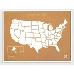 Miss Wood Mappa Woody Map Countries Vereinigte Staaten USA (90 x 60 cm)