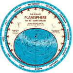 Rob Walrecht Mapa gwiazd Planisphere 40°N 25cm