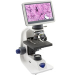Microscope Optika B-151R-PLV, digital, mono, DIN, n-plan, 40x-400x, X-LED 1W, 2 MP, 30fps, LCD, +head, akku