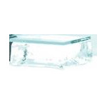 Mikroskopiernapf, Durchmesser 32mm, aus Klarglas mit halbrunder Vertiefung und 40x40mm Deckplatte.