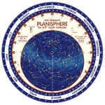 Rob Walrecht Carta Stellare Planisphere 65°N 25cm