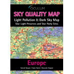 Carte des continents Oculum Verlag Sky Quality Map Europe