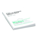 Windaus Carta per pulizia lenti, blocchetto da 250 fogli, 10x13 cm