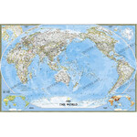 National Geographic Classical Pacific-centered map of the world