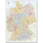 Bacher Verlag Landkarte Postleitzahlenkarte Deutschland