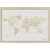 Miss Wood Mappa del Mondo Woody Map Watercolor Colonial L