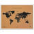 Miss Wood Mappa del Mondo Woody Map Natural Cork L black