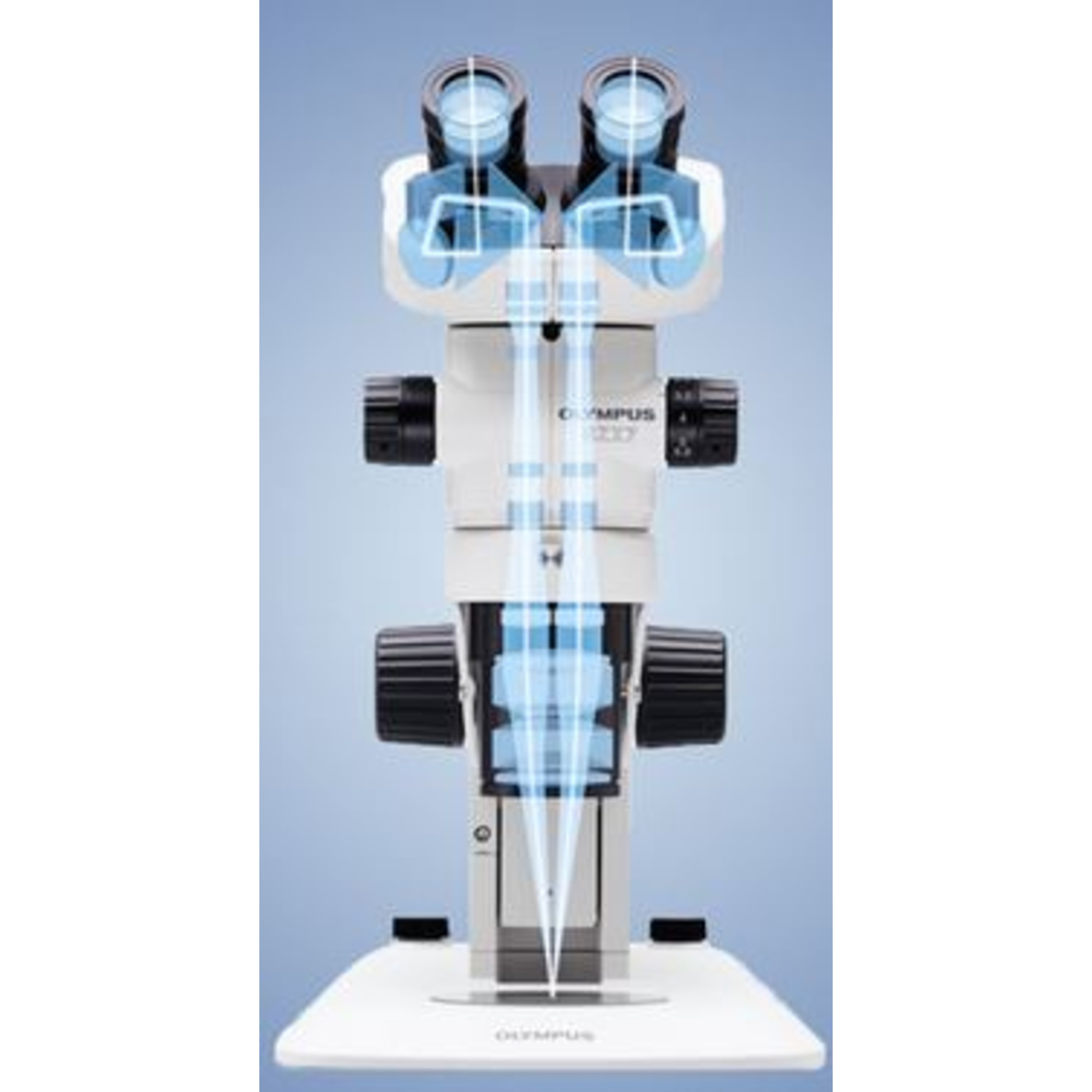 Evident Olympus Stereo zoom microscope SZX7, trino, 0.8x5.6x, with