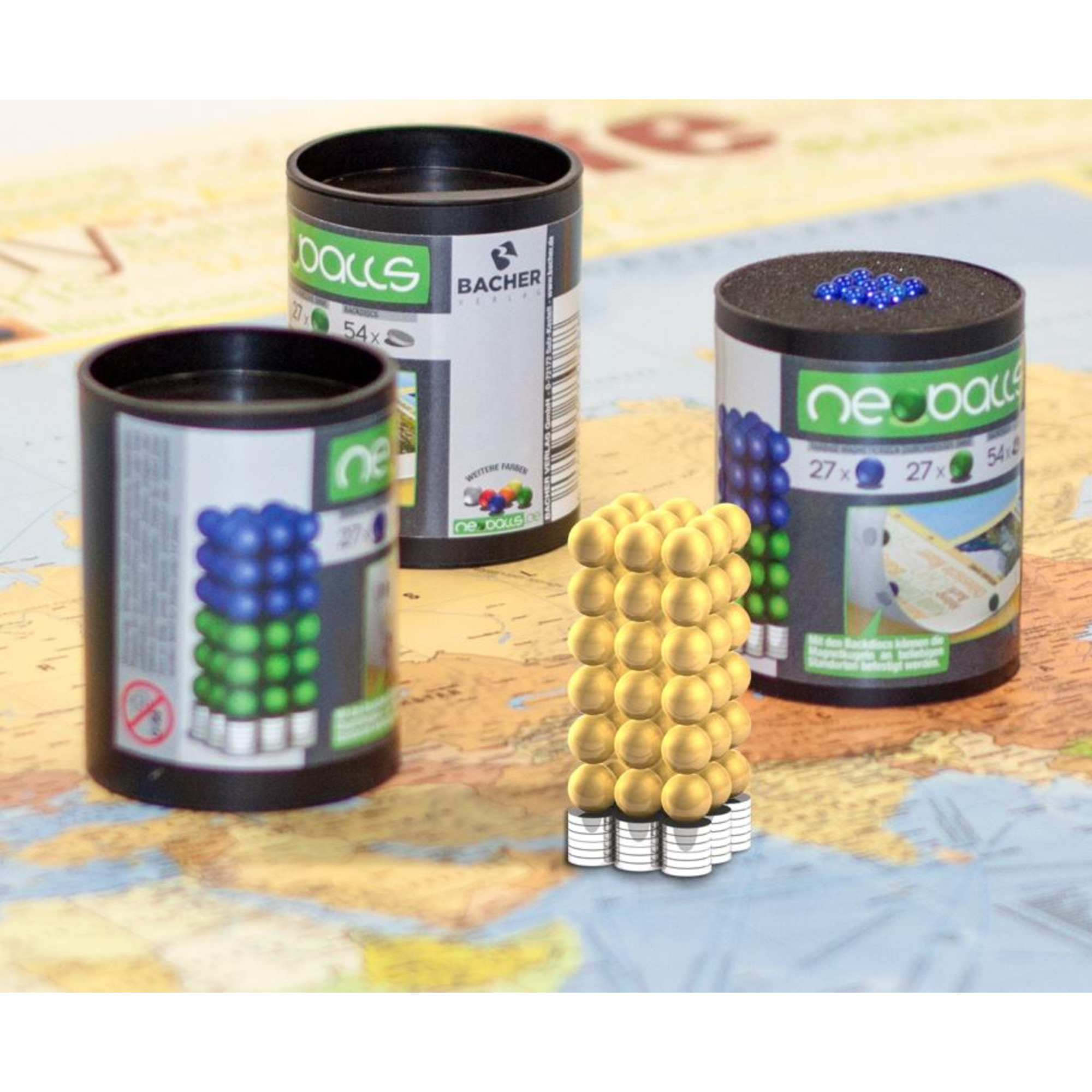 Bacher Verlag Neoballs balls set 54 pieces gold