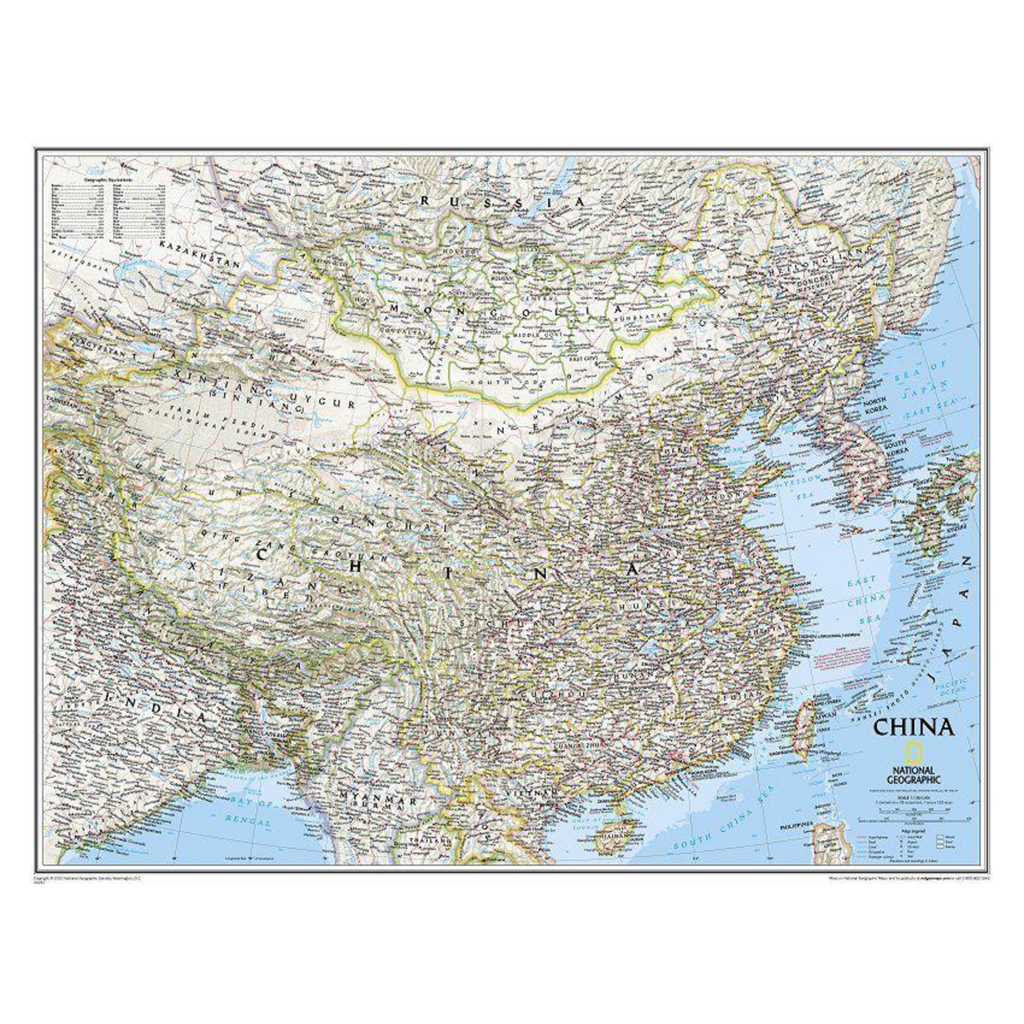 National Geographic Countries map China
