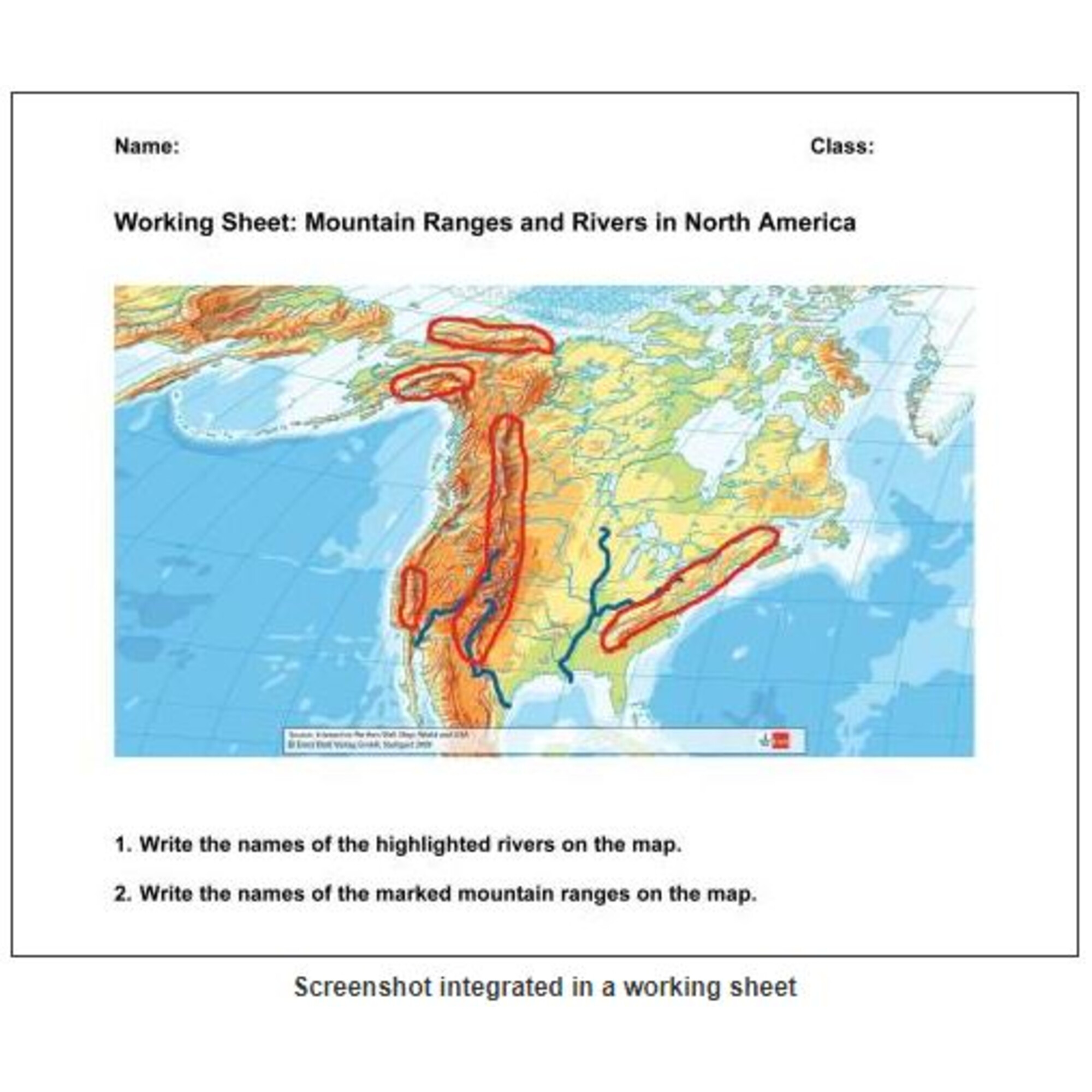Klett Perthes Verlag Software Interactive - Klett Perthes Verlag Software Interactive Wall Map World USA 