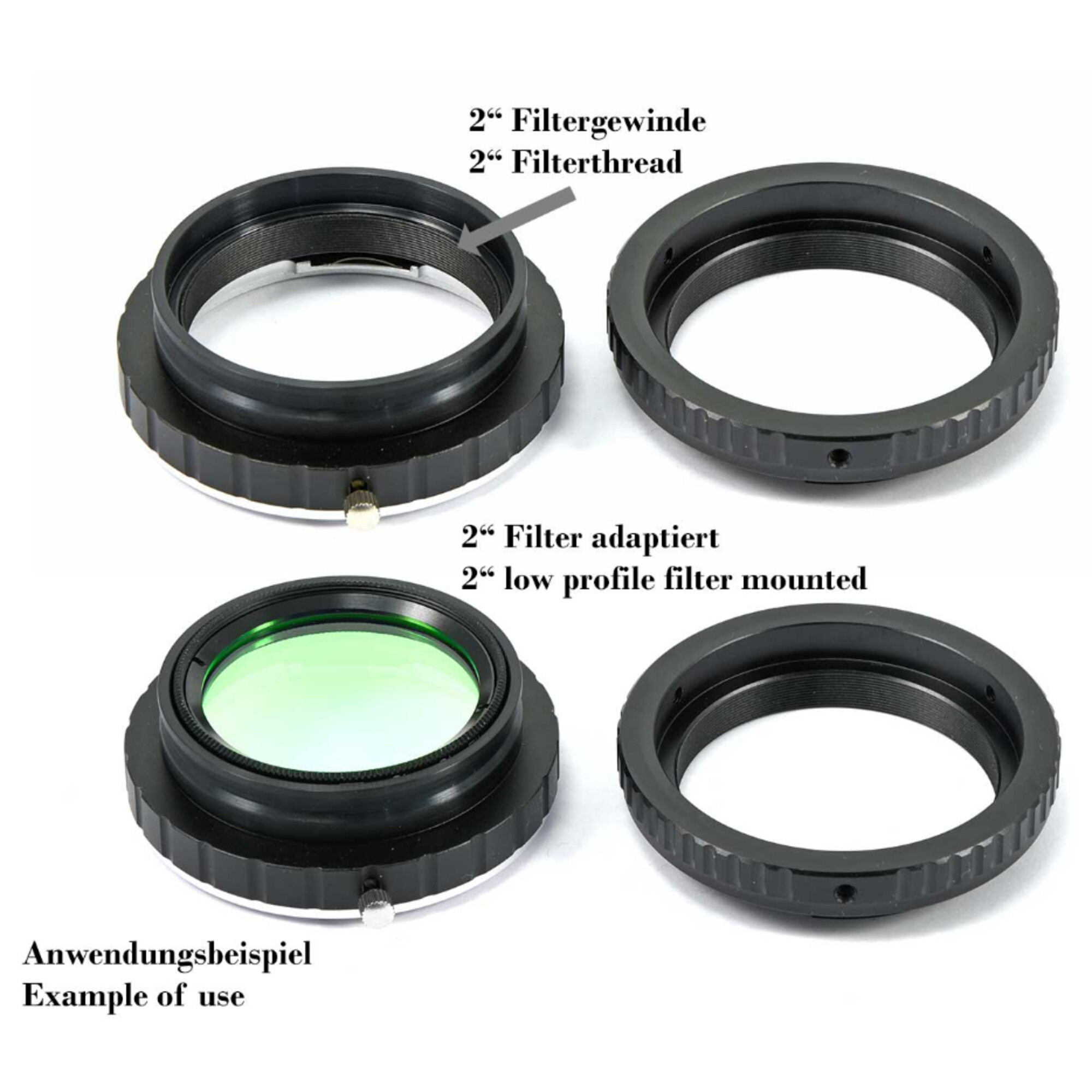 TS Optics Adapter for EF lenses on Canon EOS R cameras with filter