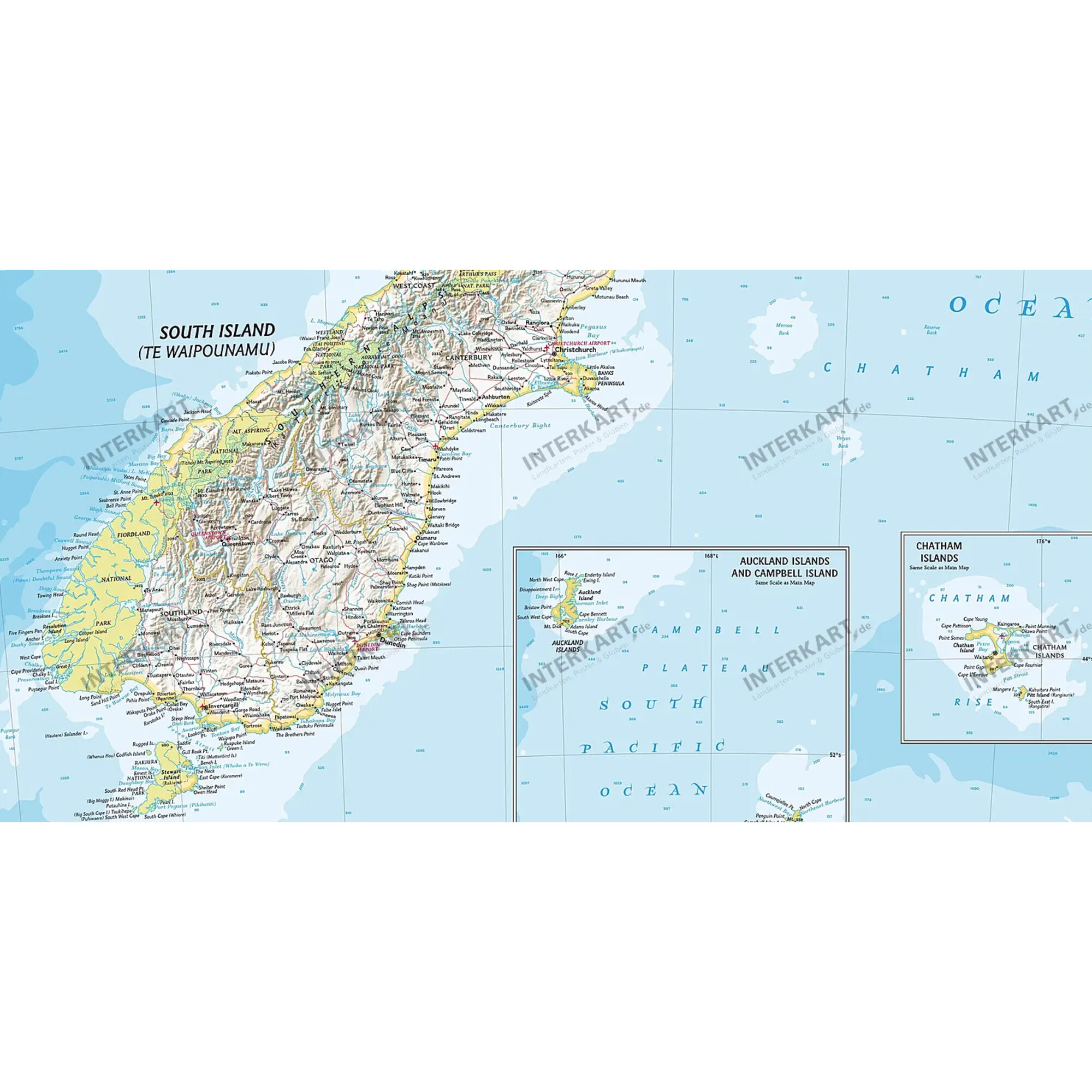 National Geographic Mapa New Zealand 60 X 77 Cm   National Geographic Mapa New Zealand 60 X 77 Cm  