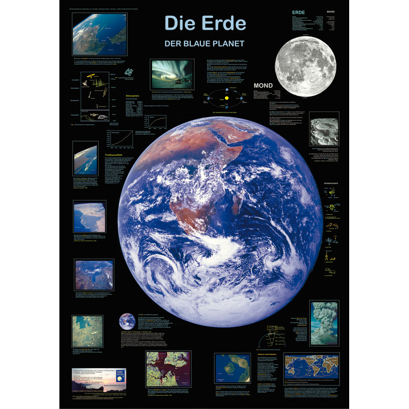 Poster Die Erde als Planet selbstklebend viele Größen 