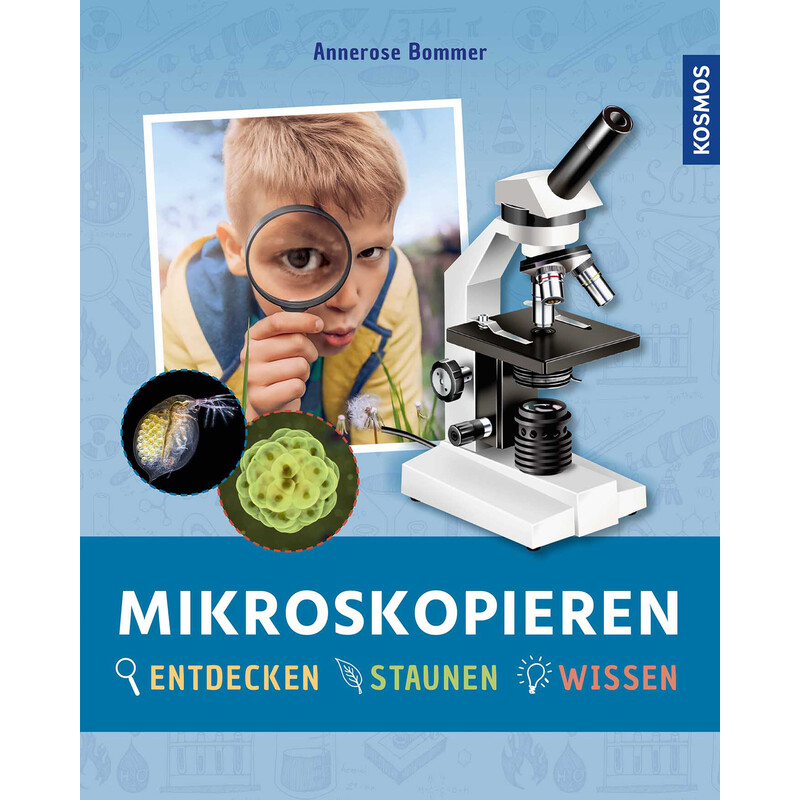 Omegon MonoView, Mikroskopier-Set, 1200x incl. Buch
