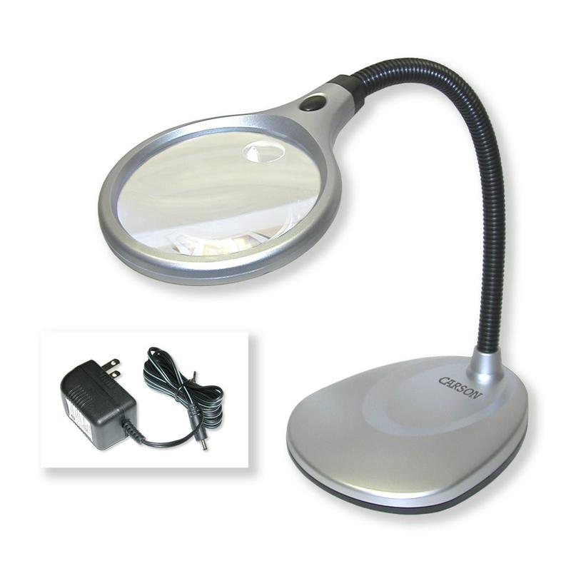 Carson Deskbrite 200 Table Lamp With, Compact Table Magnifier Lamp