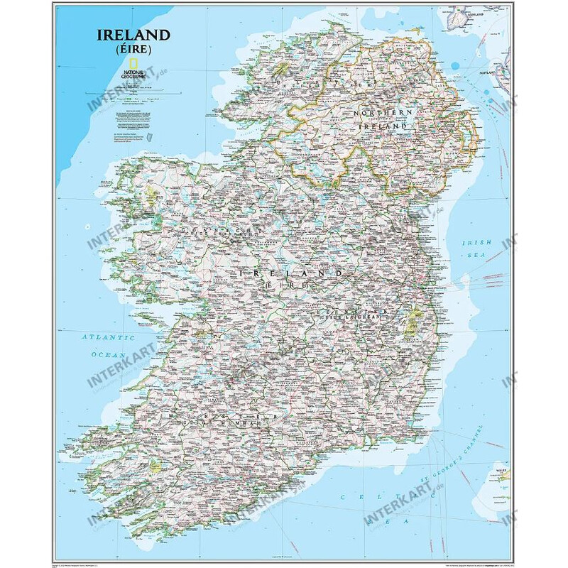 National Geographic Mapa Irlandia