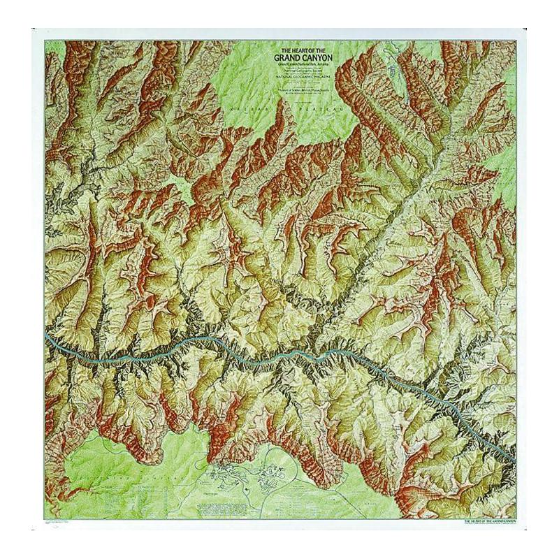 National Geographic Mappa Regionale Grand Canyon
