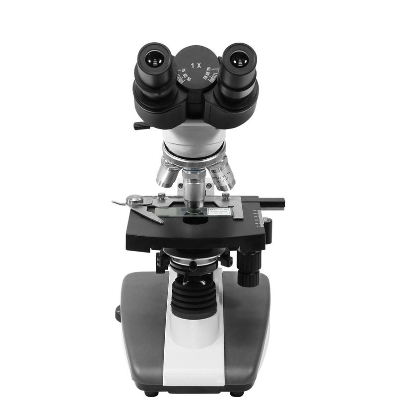 Omegon Microscopio microscope set, Binoview, 1000x, LED, preparation accessories, microscopy book