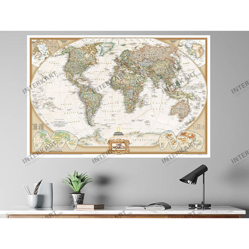 National Geographic Mappa del Mondo Executive (117x76cm)