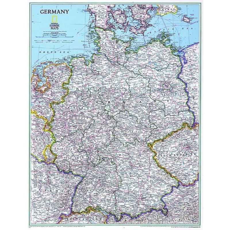 National Geographic Germany map