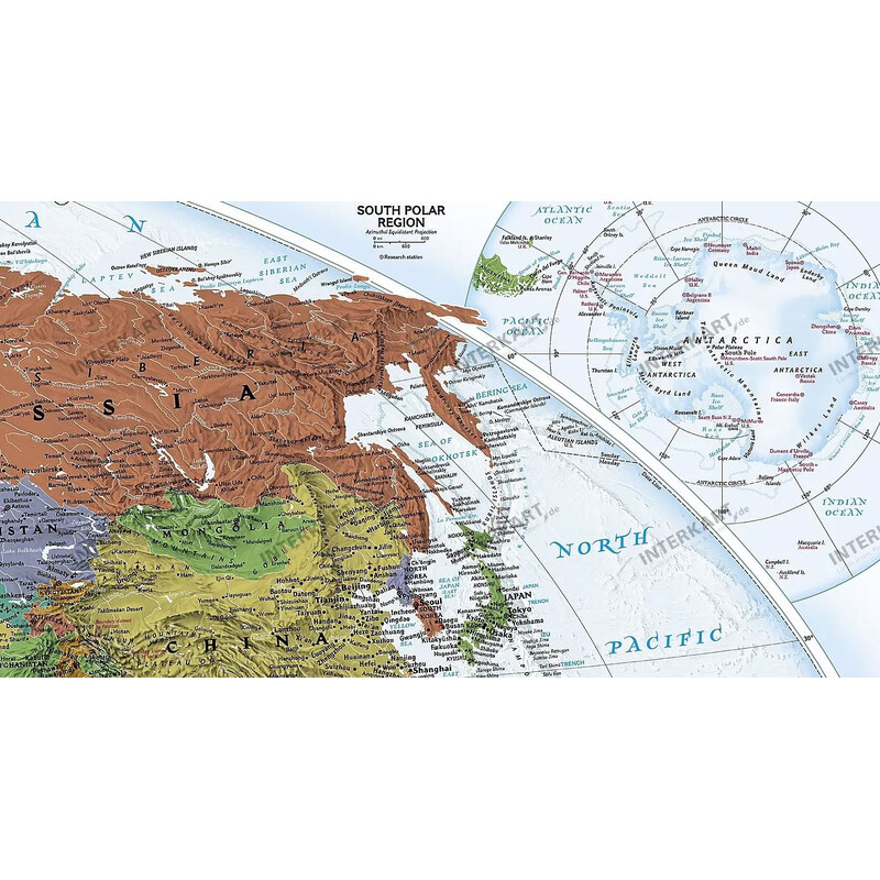National Geographic Dekorative Weltkarte politisch (185x122)