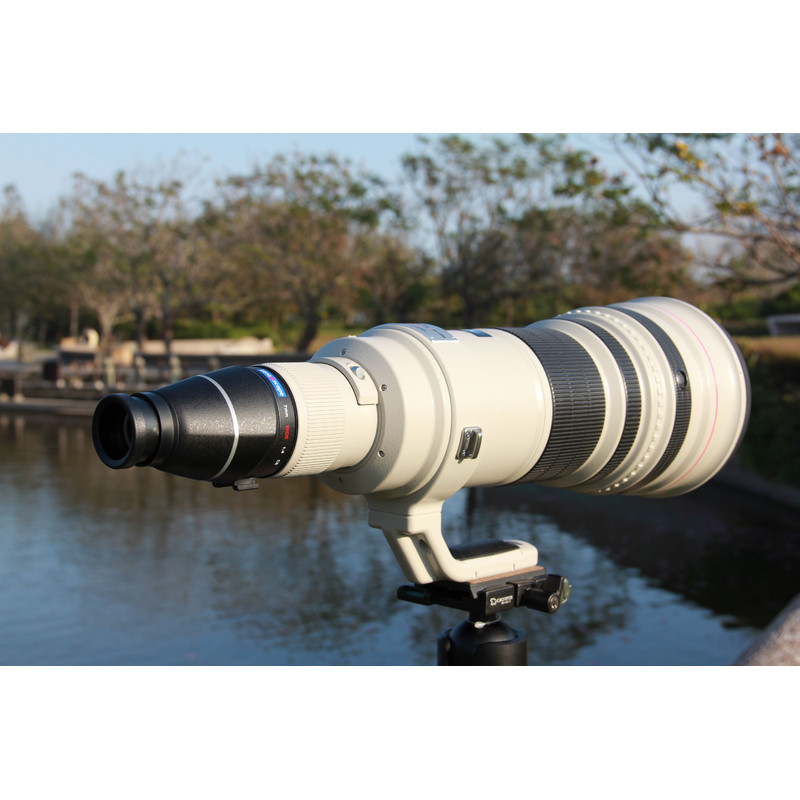 Lens2scope , 7mm wide angle, for Nikon F lenses, black, angled eyepiece