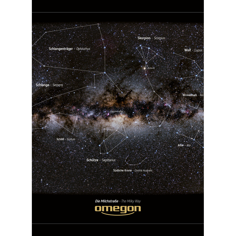 Omegon Poster panoramico della via Lattea