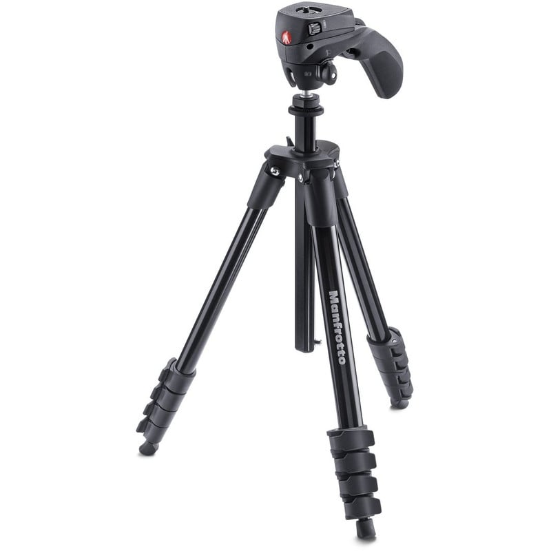 Manfrotto Compact action photo/video tripod kit, black