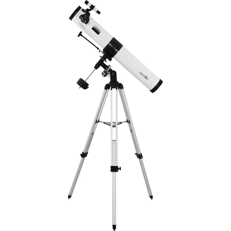 Télescope astronomique avec trépied Zoomion Voyager 76/700 EQ Reflector Telescope Support et oculaires pour Enfants et débutants en Astronomie 