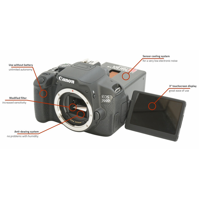 Canon Camera DSLR EOS 700Da cooled