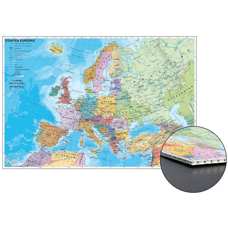 Carte Des Continents Stiefel Pays Européens Sur Panneau