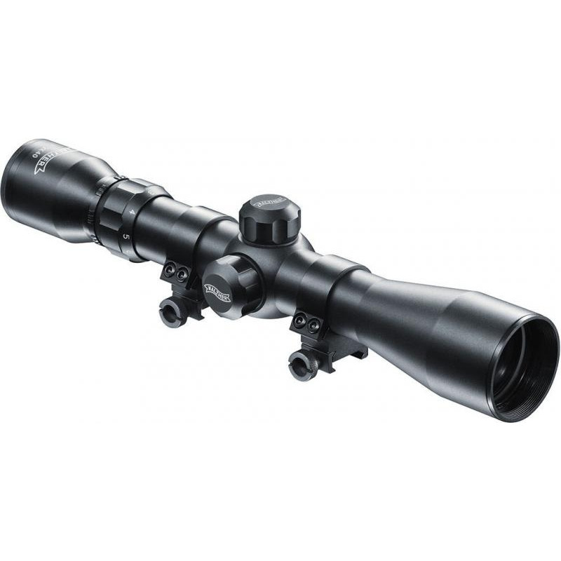 Walther Riflescope 3-9x40 telescopic sight including mounting, reticule 8