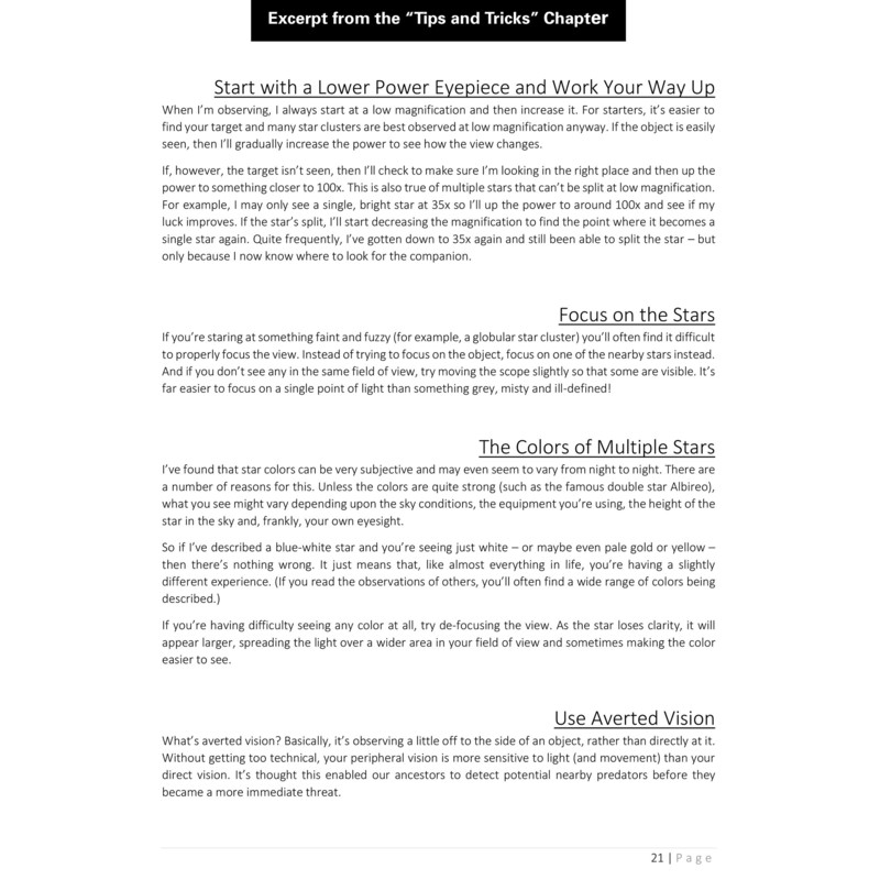 Orion Book Telescope Observer's Guide