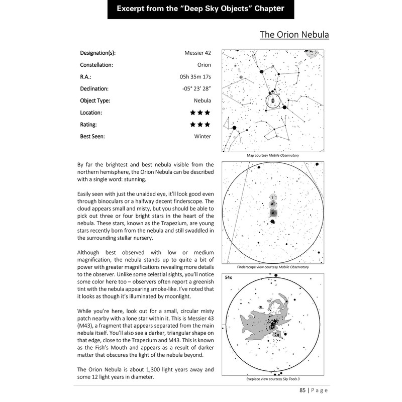 Orion Book Telescope Observer's Guide