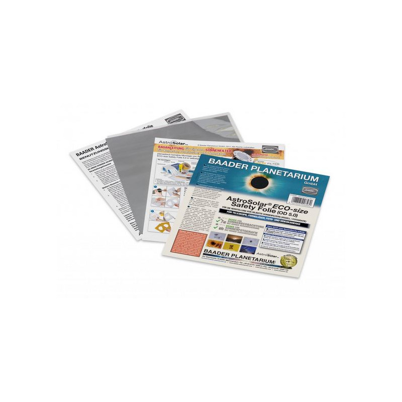 Baader Sun filter foil AstroSolar® ECO-size OD 5.0 140x155mm