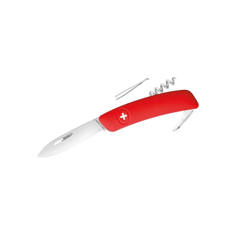 SWIZA Noże Szwajcarski scyzoryk kieszonkowy D01 czerwony