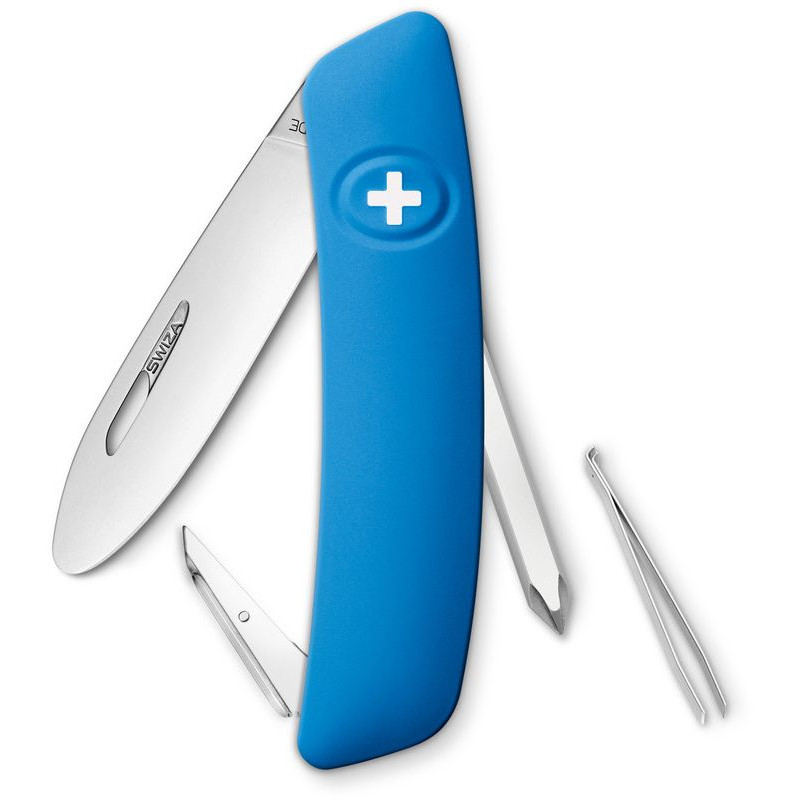 SWIZA Noże Szwajcarski scyzoryk kieszonkowy dziecięcy J02 niebieski