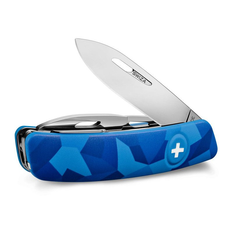 SWIZA C03 Swiss Army Knife, LIVOR Camo Urban Blue