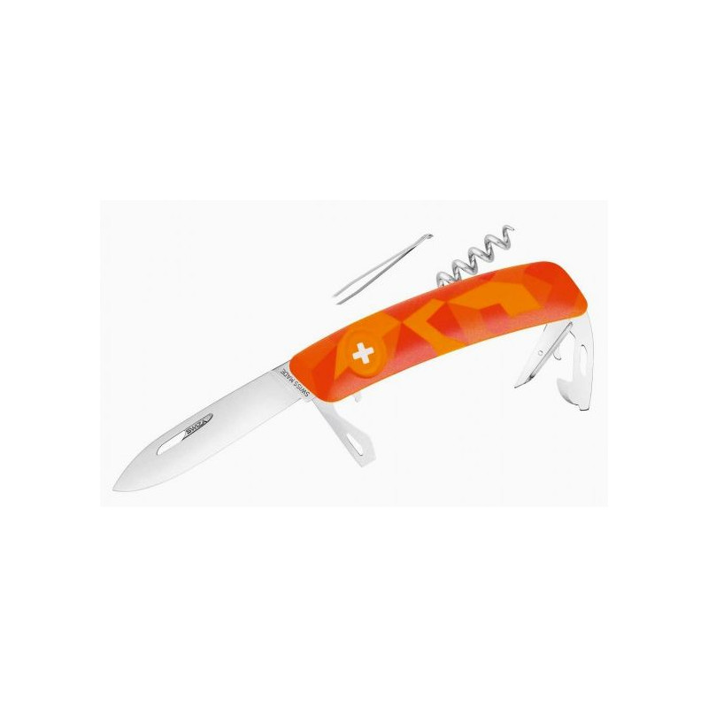 SWIZA C03 Swiss Army Knife, LIVOR Camo Urban Orange