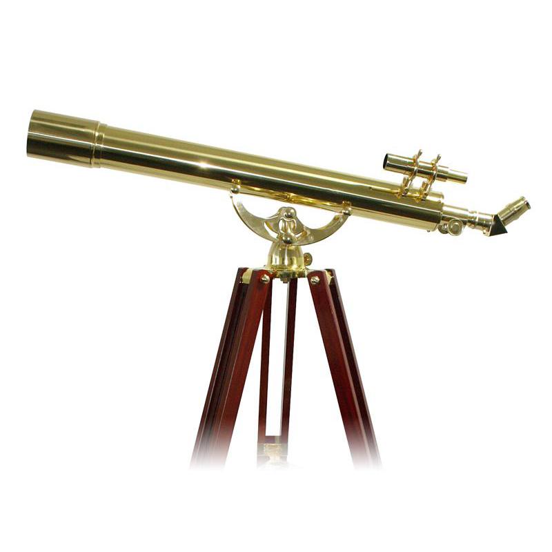 Teleskop Fernrohr Militär Seefahrer 36cm Messing vernickelt mit Frontverschluß 