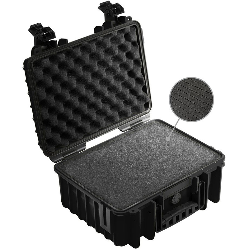 B+W Type 3000 case, black/foam lined