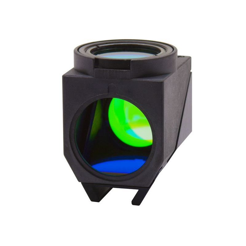 Optika LED Fluorescence Cube (LED + Filterset) for B-510LD4/B-1000LD4, M-1221, Green LED Emission 523nm, Ex filter 510-550, Dich 570, Em 575LP