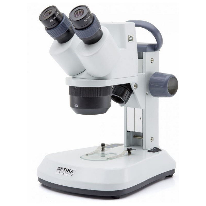 Optika Microscopio stereo SFX-91, bino, 10x, 20x, 40x, asta dentata, testa ruotabile