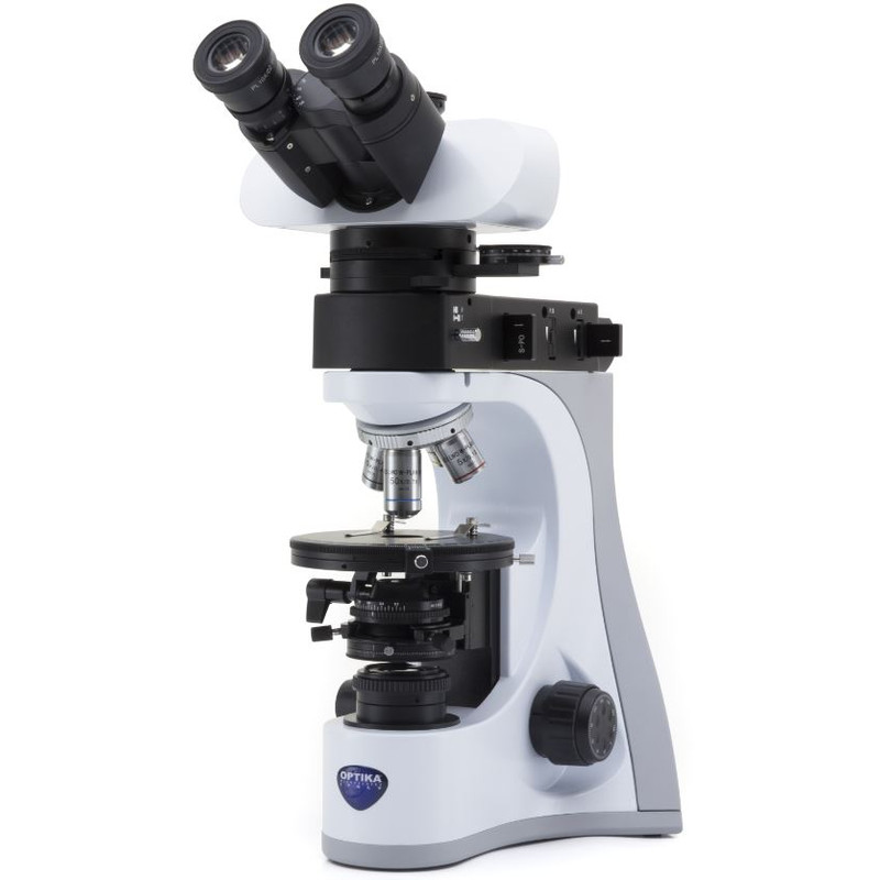 Optika Microscopio B-510POL-I, polarisation, incident, transmitted, trino, IOS LWD W-PLAN POL, 50-500x, EU