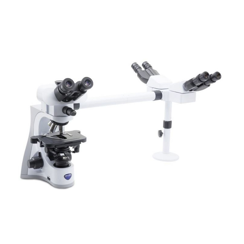 Optika Microscopio B-510-3, discussion, trino, 3-head, IOS W-PLAN, 40x-1000x, EU