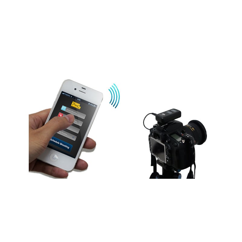 Pixel telecomando Bluetooth scatto remoto con timer BG-100 per Nikon (Apple)